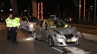 aanrijding op Erasmusbrug