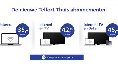 Telfort vernieuwt abonnementen voor thuis