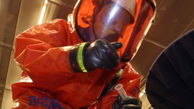 Foto van gaspak chemische stoffen | Archief EHF