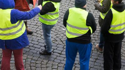 Demonstratie gele hesjes op last van burgemeester beëindigd
