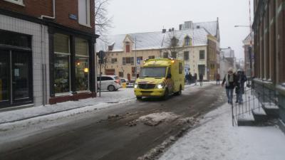 Politie en ambulance ter plaatsen
