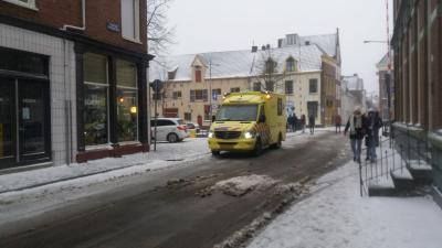 Politie en ambulance ter plaatsen