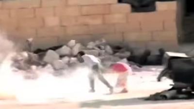 Heldendaad Syrisch jongetje blijkt in scène gezet