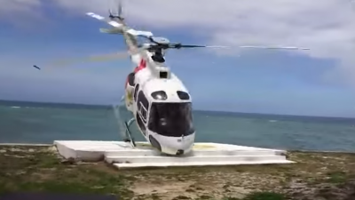 Helikopter door rukwind gecrasht