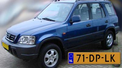 Foto van vluchtauto blauwe Honda CRV | Politie