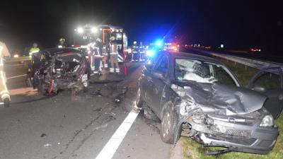 Ongeval met drie voertuigen op A28 bij Hoogeveen 