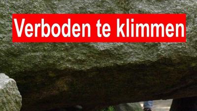 Verbod hunebedklimmen in de maak