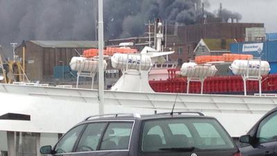 Grote brand IJmuiden