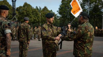 De oprichtingsceremonie was vanmorgen op de Luitenant-generaal Bestkazerne in Vredepeel.