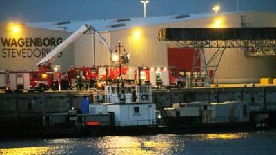 Kortsluiting op baggerschip in haven Delfzijl