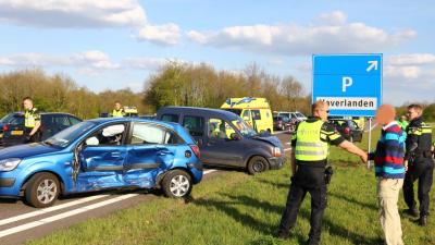 Gewonden bij aanrijding op N34