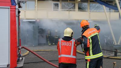 Kelderbrand in flat Delfzijl