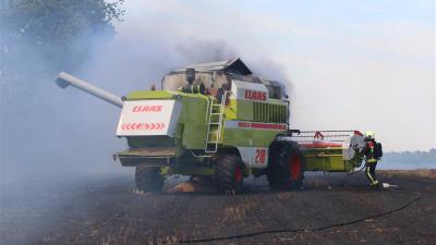 Combine in brand in Annerveenschekanaal 