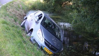 Auto in Schiedam te water 