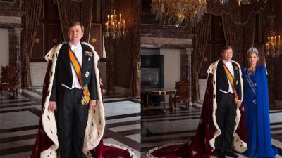 Foto van inhuldigingsmantel koning Willem-Alexander | RVD/Koos Breukel