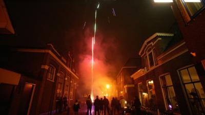 Regen en mist tijdens jaarwisseling