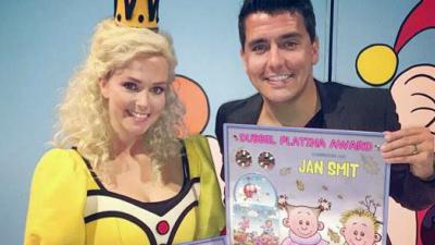 Jan en Monique Smit behalen dubbel platina met 2 kleine kleutertjes