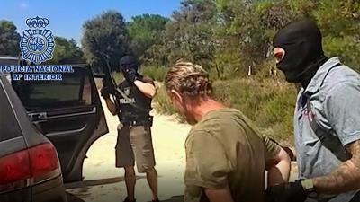 Politie geeft beelden vrij arrestatie Jos B. in Spanje