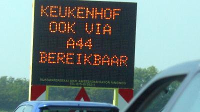 Verkeer richting Keukenhof muurvast 