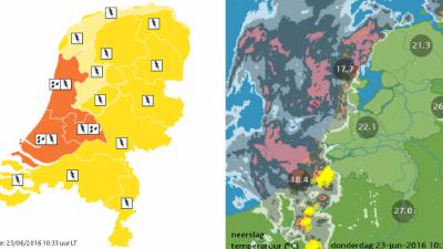 KNMI waarschuwt met code oranje voor extreem weer