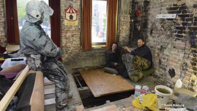 foto van krakersrellen Utrecht | Aneo Koning | www.fotokoning.nl