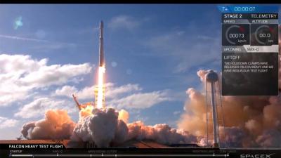 Lancering 'Falcon Heavy' met Tesla aan boord geslaagd