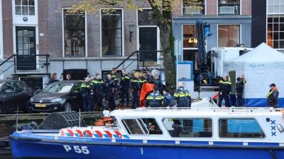 lijk-gracht-Keizersgracht-politie