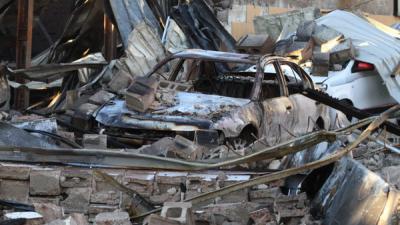 Grote brand in loods Schiedam, de day after