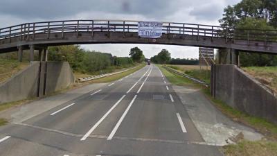 Foto van de houten loopbrug voor het ongeval | Google Streetview