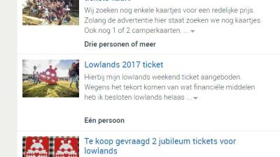 Groep vriendinnen pakken verkoper valse kaarten Lowlands terug