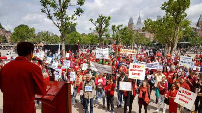 Landelijk protest luchtvaartgroei