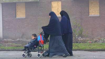 Foto van moslim vrouwen en kind | Archief EHF