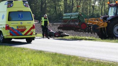 Motorrijder omgekomen bij ongeval met tractor