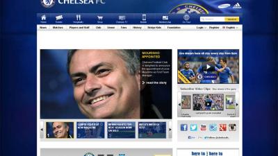 Screenshot website Chelsea Mourinho | Website Chelsea