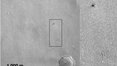 Marslander in duizenden stukken uiteen gespat