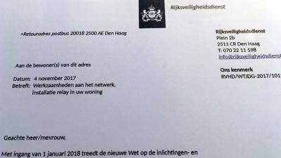 'Nepbrief' Rijksveiligheidsdienst is stunt van Bits of Freedom