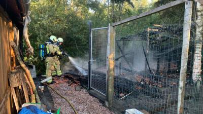 Brandweer blust brand