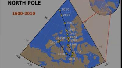 Magnetische noordpool verschuift sneller dan gedacht 