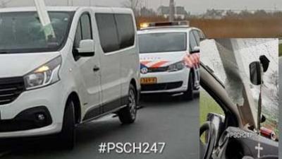 Bestuurder bestelauto had engeltje op schouder