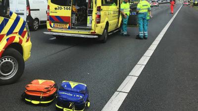 Vier gewonden bij eenzijdig ongeval op A58