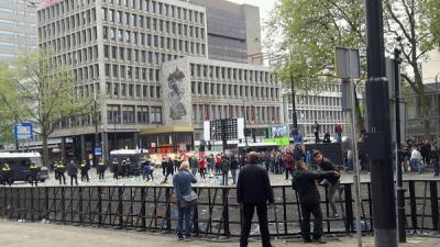 Beelden ongeregeldheden binnenstad Rotterdam openbaar