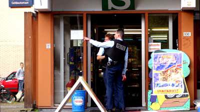 Foto van overval op avondwinkel | Archief EHF