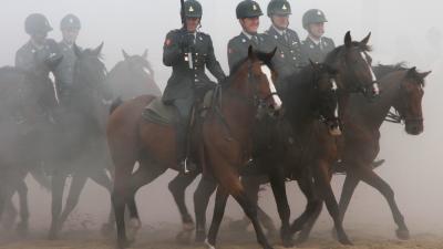 Foto van paarden op strand Scheveningen | Archief Flashphoto.nl | www.flashphoto.nl