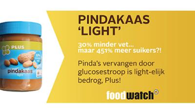 Pindakaas ‘light’ met 451% méér suikers uit winkelschap gehaald