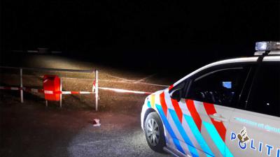 Politieauto bij afzetting