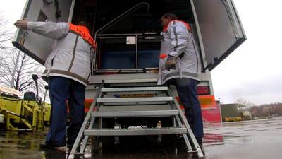 Foto van politie bij vrachtwagen | Archief EHF