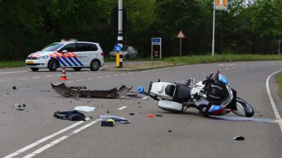 Politiemotor betrokken bij ongeval in Best