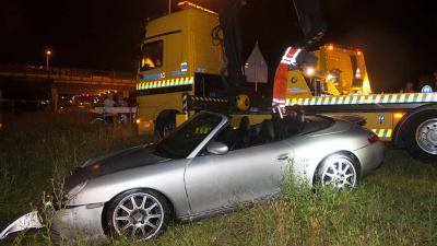 Foto van Porsche cabrio te water | Sander van Gils | www.persburosandervangils.nl