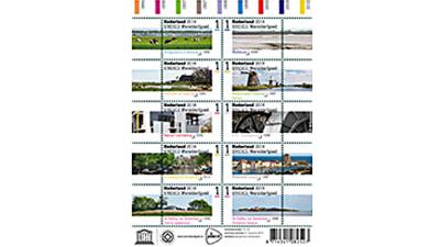 Nederlandse Werelderfgoederen op nieuwe postzegels