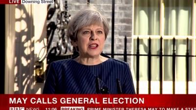 Premier May wil met vervroegde verkiezingen sabotage Brexit voorkomen